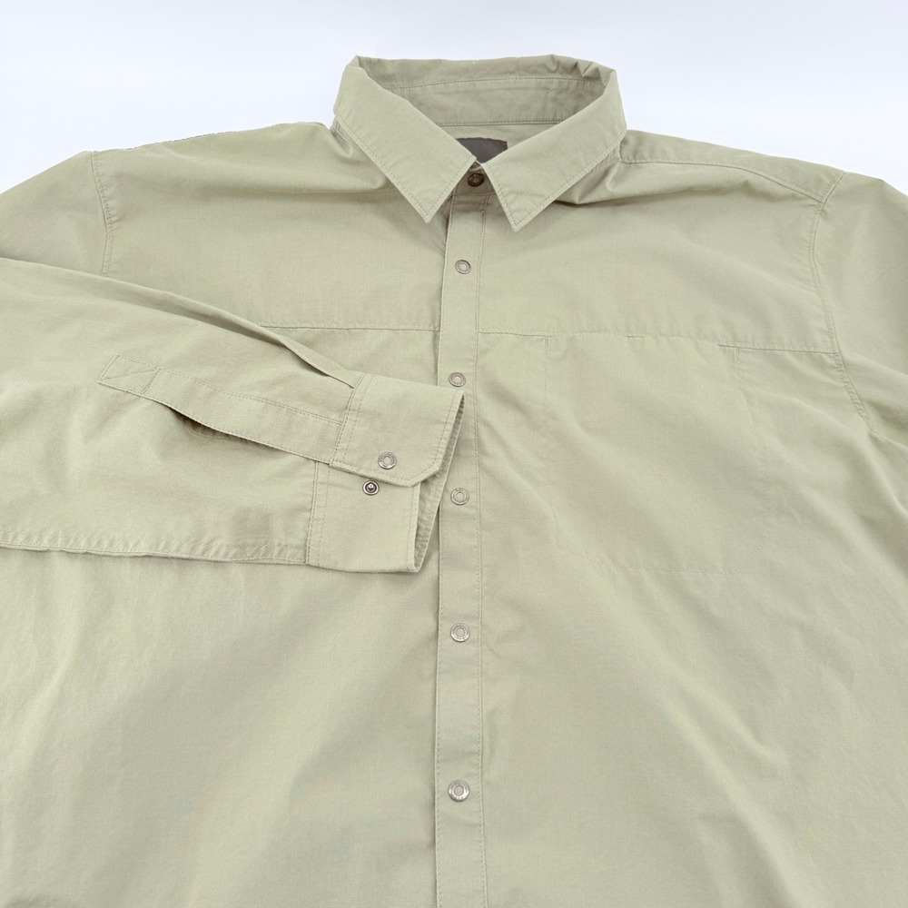 5.11 Tactical Mens XL Sage Green Long Sleeve Snap Front Utility Shirt Khaki Drab